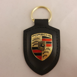 Porsche keychain with Porsche emblem - black WAP0500900E