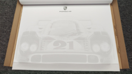 Porsche paper desk pad