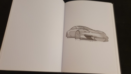 Porsche 911 Carrera Notebook A5 - Schwarzes Kunstleder