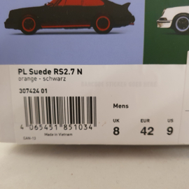 PUMA x Porsche Suede RS 2.7 Sneaker - Orange Noir - Edition Limitée