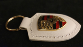 Porsche Schlüsselanhänger mit Porsche Emblem - Carrera weiß WAP0500960E