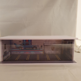Diorama Porsche RWB Parking avec éclairage LED 1/64 G-Fans 710007