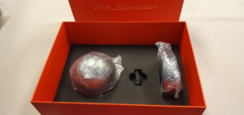 Porsche 718 Boxster owner box with scale model globe