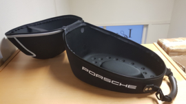 Porsche Helmtas Schwarz mit grauen Rohrleitungen