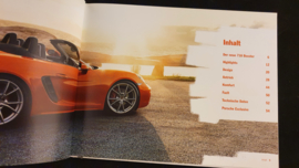 Porsche hardcover brochure 718 Boxster 2016 - German