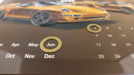 Porsche 911 Turbo Classic Series eeuwigdurende (bureau)kalender