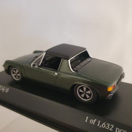 Porsche 914/6 2.0 1970 Vert métallisé 1/43 Minichamps 400065060