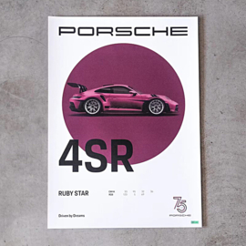 Porsche poster set 75 years Driven by Dreams  - 4 posters WAP0504700R75Y