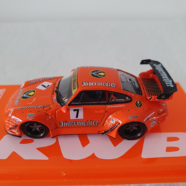 Porsche 911 993 RWB Jagermeister #7 1/64 Tarmac - T64-017-JA