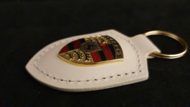 Porsche Schlüsselanhänger mit Porsche Emblem - Carrera weiß WAP0500960E