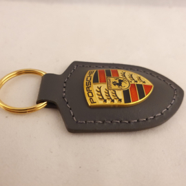 Porsche Porte-clés avec emblème Porsche - gris WAP0500970H
