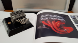 Porsche Carrera GT owners box with engine block sculpture, brochure and video
