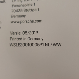 Brochure couverture rigide Porsche Cayenne Coupé 2020 WSLE2001000591