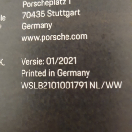 Porsche Boxster 25 Years Edition Hardcover Brochure 2021 - NL WSLB2101001791