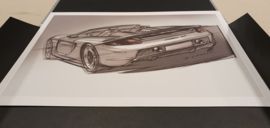 Porsche Carrera GT sketch - Gift folder owner