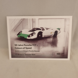 Porsche 917 50 jaar Clolours of Speed - Porsche Museum ansichtkaart