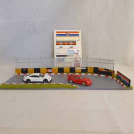 Circuit de course Diorama Gulf 1/64 MiJo AD-76533