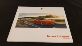 Porsche hardcover brochure 718 Boxster 2016 - German