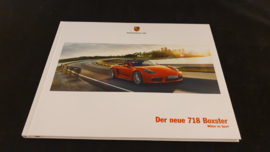 Porsche hardcover brochure 718 Boxster 2016 - DE