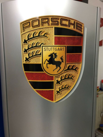 Porsche Logo méga autocollant 3-D 38 x 30cm