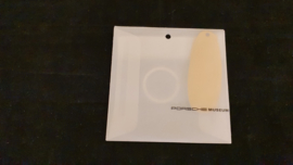 Porsche keychain lacquered racing yellow / chrome - Porsche Museum MAP06610212