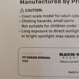 Diorama Garage Pit RWB Tarmac Works 1/64 T64D-001-RWB