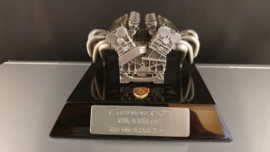 Porsche Carrera GT owners box with engine block sculpture, brochure and video