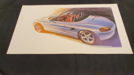 Porsche 986 Boxster - 59 x 33 cm - Grant Larson