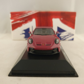 Porsche 911 GT3 (992) 2021 GB editie Rubystar 1:43 Minichamps - WAP0202710RGT3
