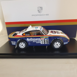 Porsche 959 #186 Winner Rally Paris-Dakar 1986 Rothmans 1/18 Spark - WAP0219590NRLL