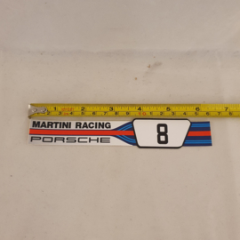 Porsche Martini Racing #8 sticker - 160x28 mm