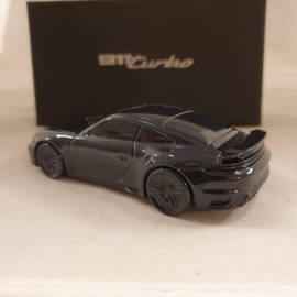 Porsche 911 992 Turbo bleu foncé metallic - Presse Papier