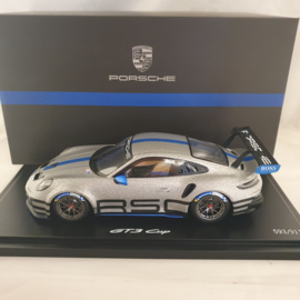 Porsche 911 992 GT3 Cup 2021 GT Argent / Bleu 1/18 Spark - WAP0219920NGT3