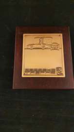 Porsche plaque du trophée - 13cm x 11,5cm