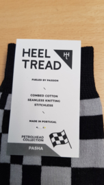 Porsche Pasha noir/gris - HEEL TREAD Chaussettes