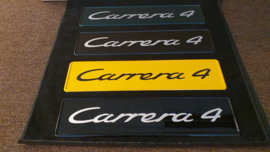 Porsche showroom License plate - Carrera 4