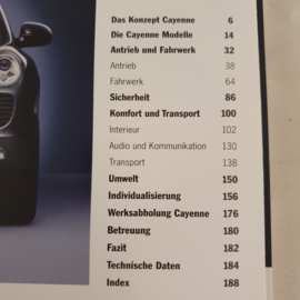 Porsche Cayenne Hardcover Brochure 2006 - DE WVK40871006