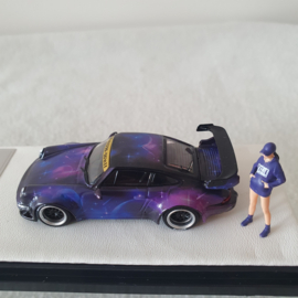 Porsche 911 964 RWB Star pourpre Time micro 1/64