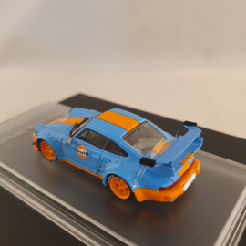 Porsche 911 964 RWB Gulf GT Vleugel 1/64 CM-Model