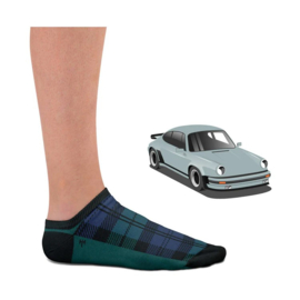 Porsche 930 Black Watch - HEEL TREAD Low socks