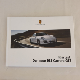 Porsche 911 997 GTS Hardcover brochure 2010 - DE WSLS1101000110