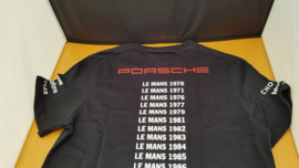 Porsche T-shirt 919 Hattrick Le Mans 2015 2016 2017 black Porsche Design