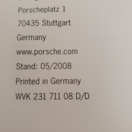 Porsche 911 997 GT2 hardcover brochure 2007 - DE WVK22951008