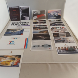 Porsche-Sammlung von Marketingkarten