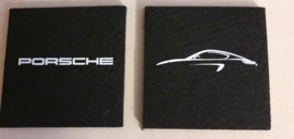 Porsche coasters de feutre - Modèles Porsche
