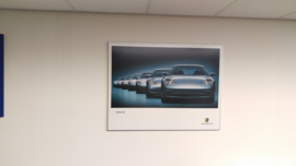 Porsche 911 générations affiche encadrée