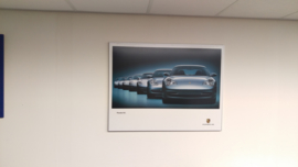 Porsche 911 generaties poster ingelijst