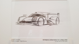 Porsche 919 Hybrid Le Mans 2016 limited sketch - VIP set