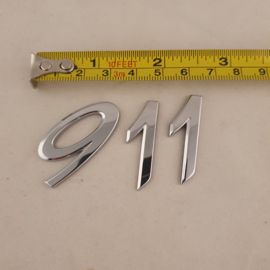 Porsche embleem 911 3,50cm hoog