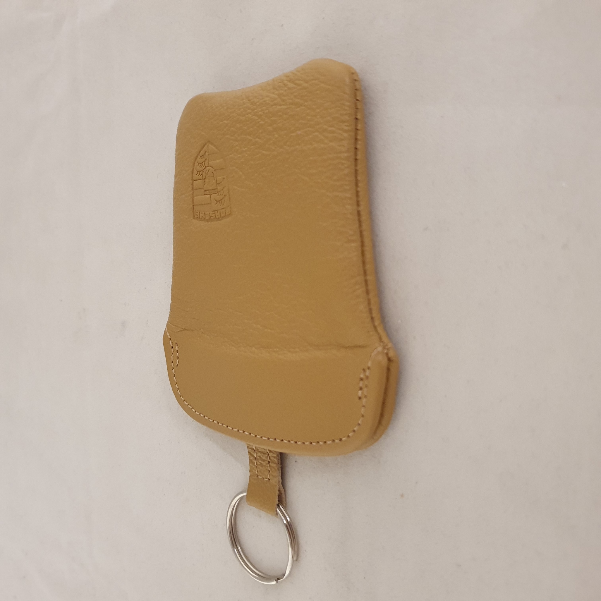 Porsche 911 sleuteletui leder - Cashmere Beige